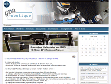 Tablet Screenshot of gdr-robotique.org
